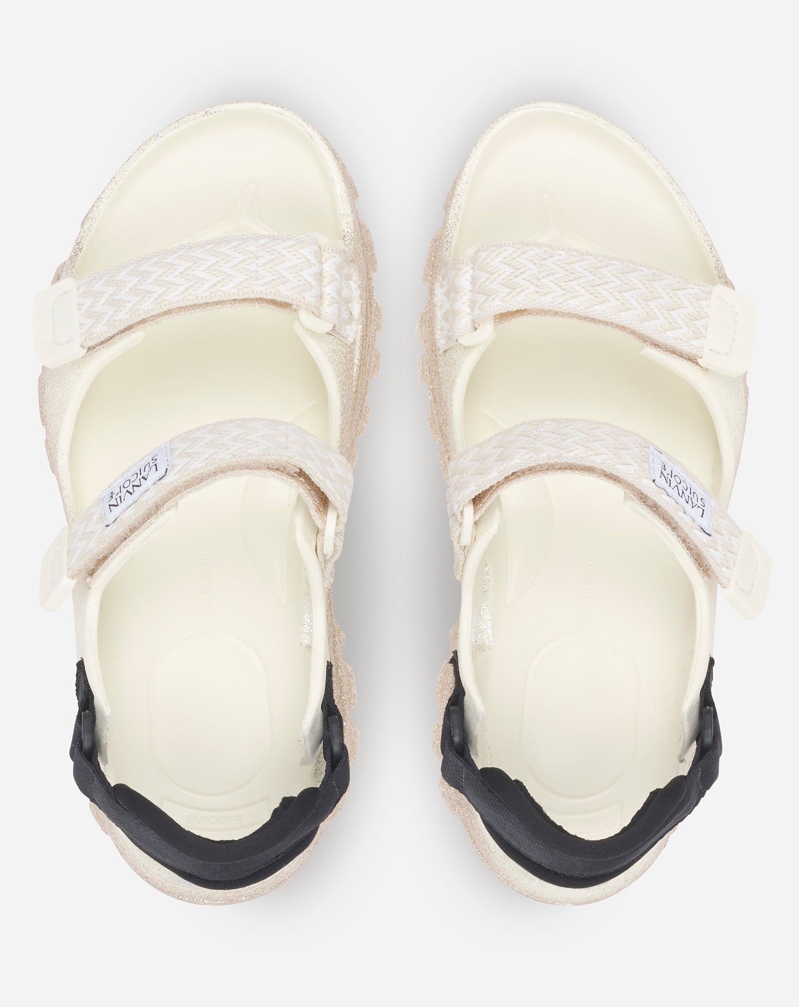 GLITTERY RUBBER LANVIN X SUICOKE WAKE SANDALS WOMEN - 4