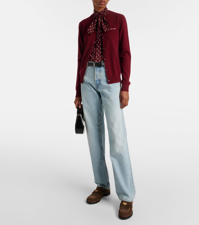 Miu Miu Low-rise wide-leg jeans outlook