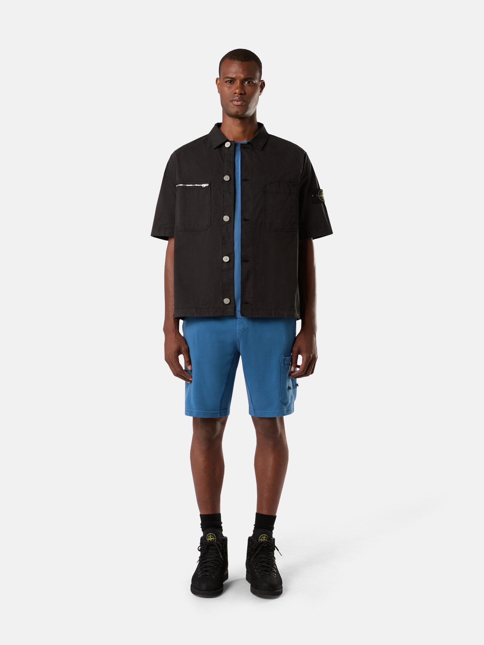 STONE ｜ (24113 60/2 Cotton Jersey T-shirts (81152 STONE ISLAND T-SHIRT 24113 GARMENT-DYED 60/2 COTTON JERSEY