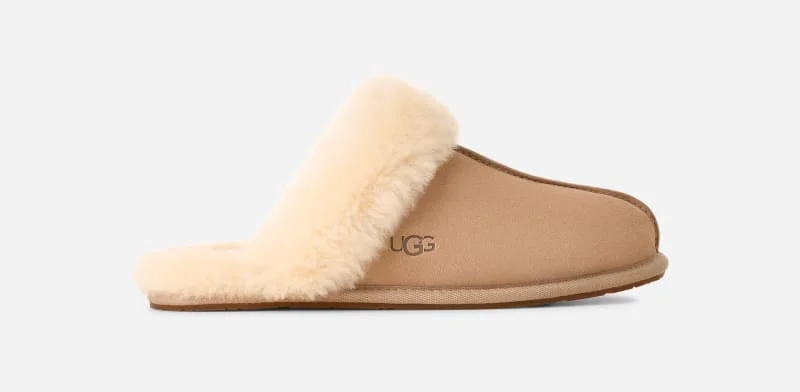 ® Women's Scuffette II Suede Sheepskin Slipper in Sand - 1