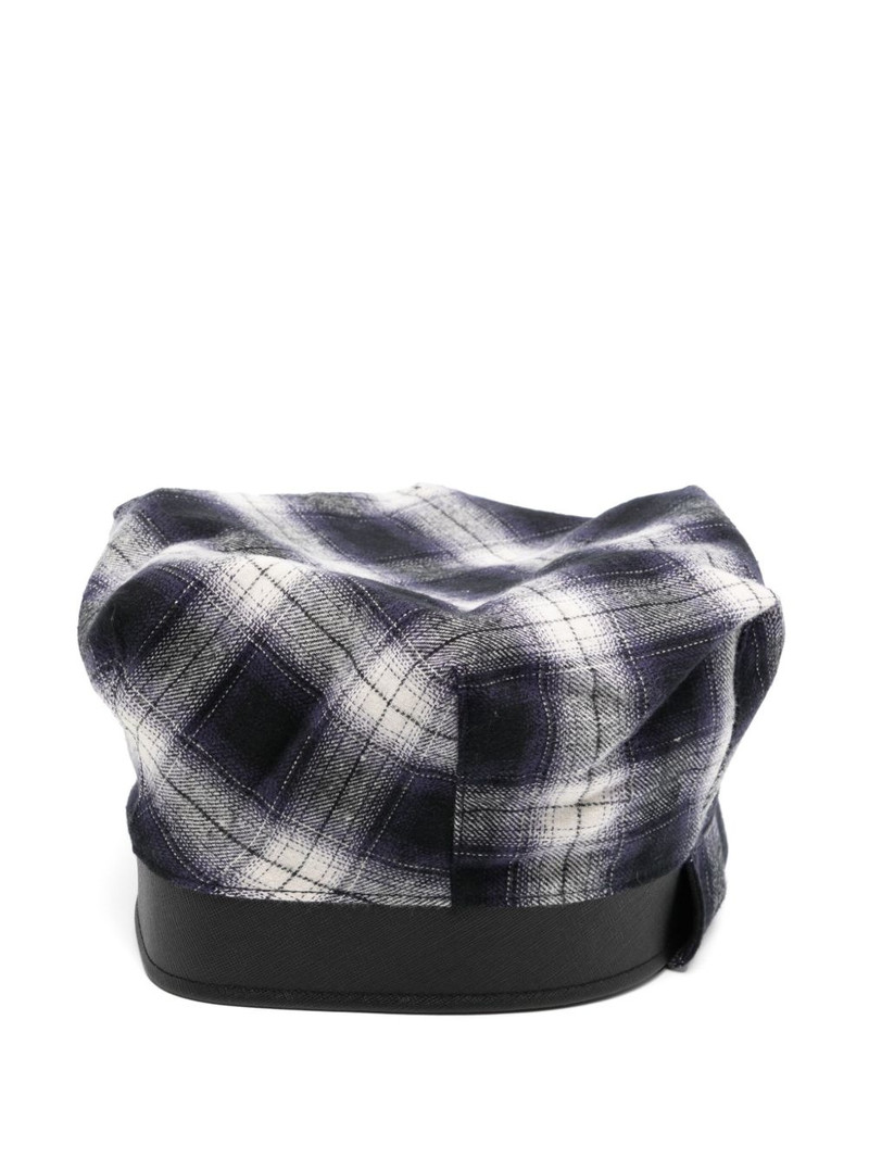 scarf tie-neck beret 1