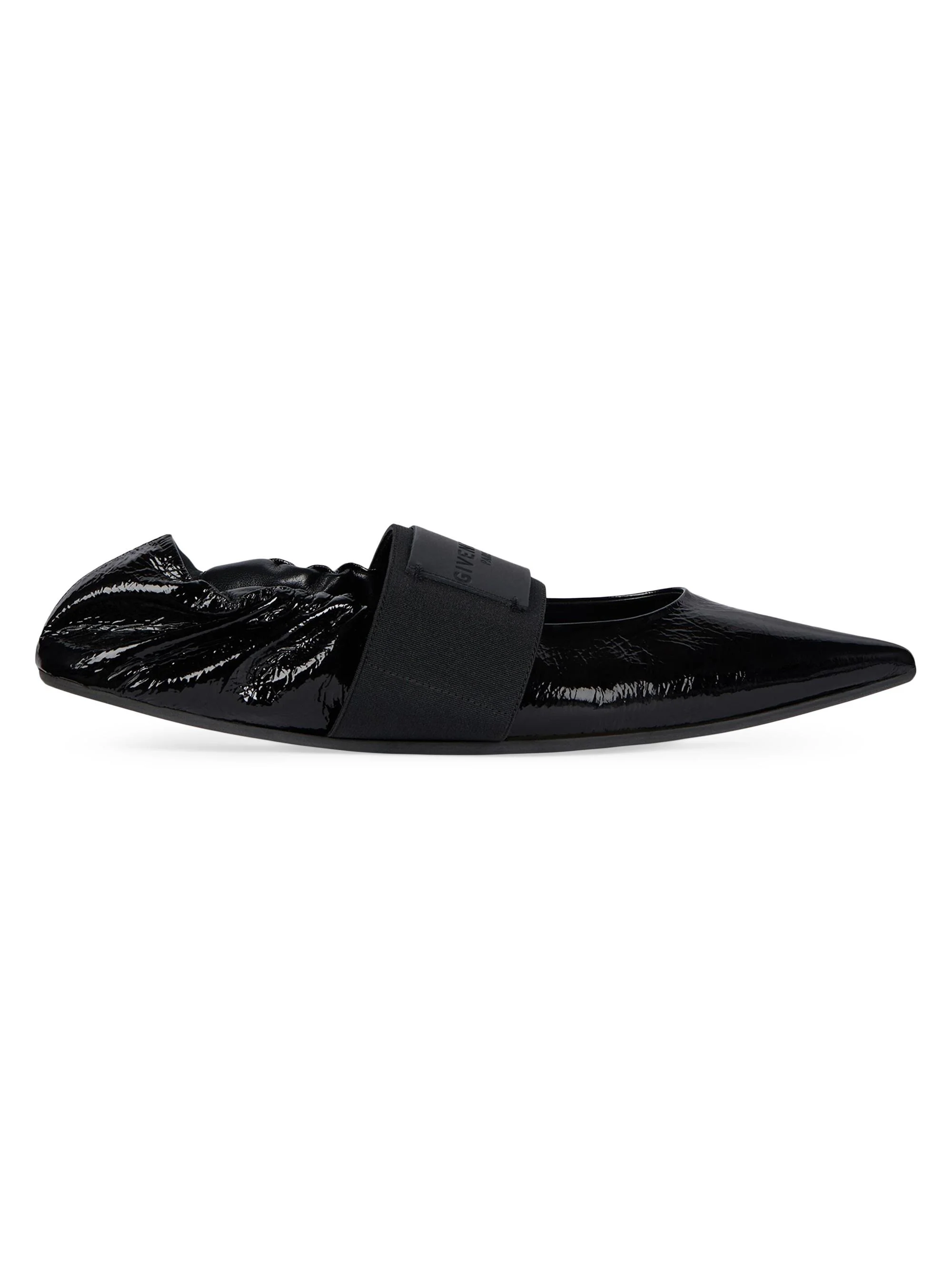 Women's Crush Ballerinas in Naplack Leather - Black - 1