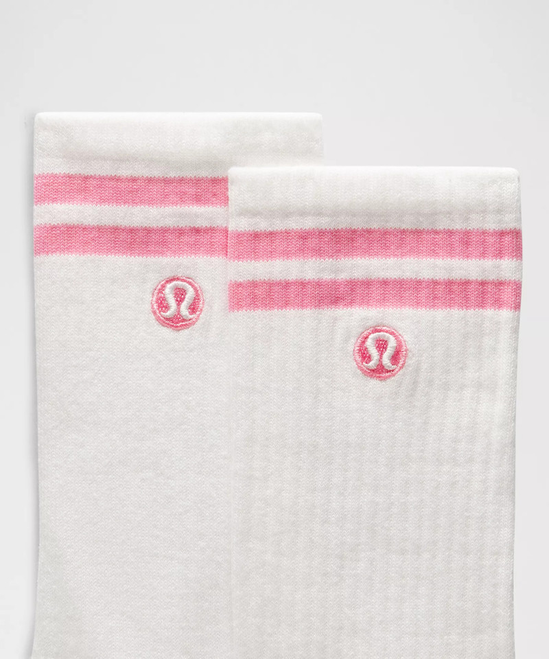 lululemon Unisex Daily Essential Crew Socks 3 Pack *Stripe outlook