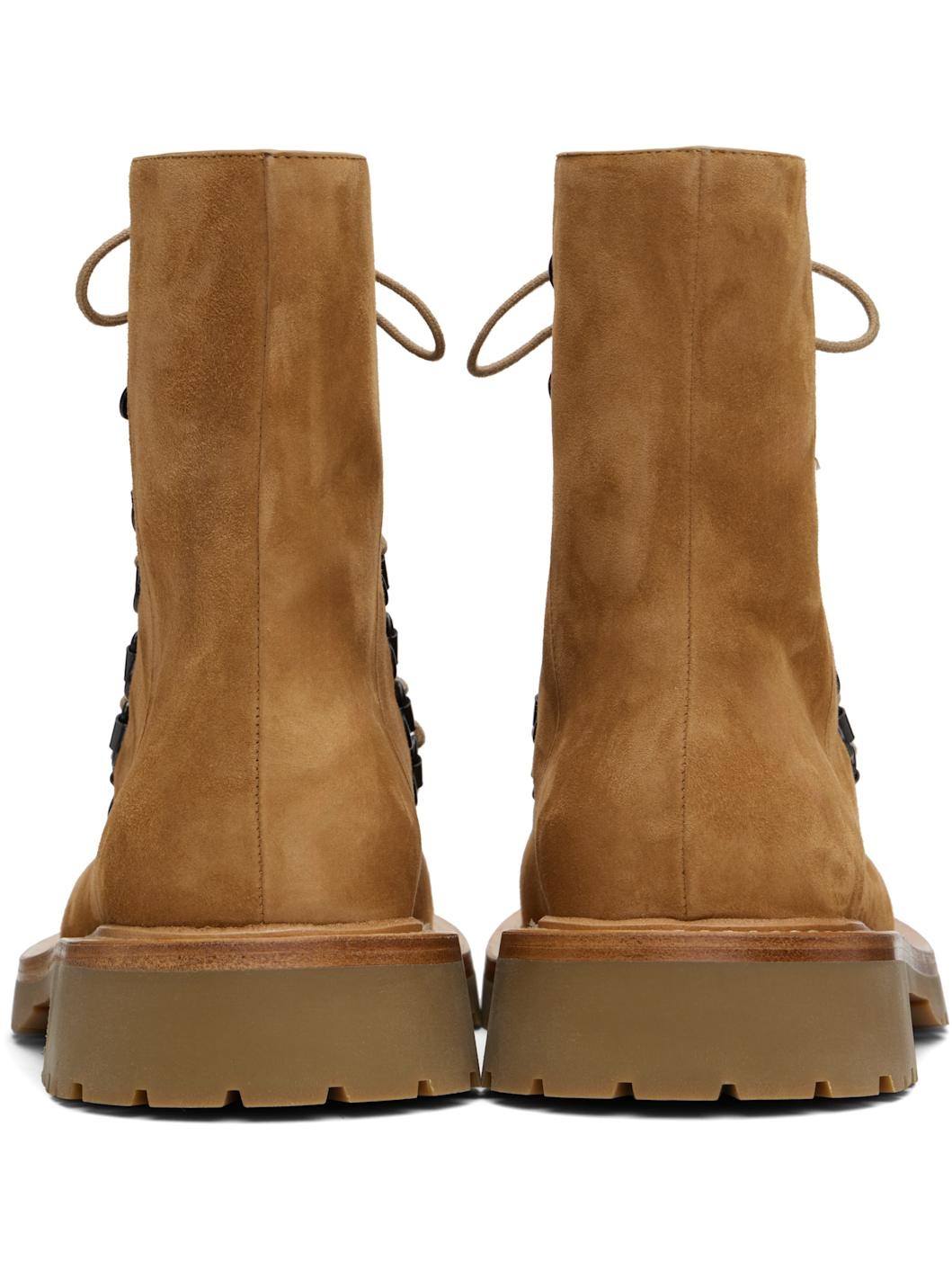 Tan College Boots - 2