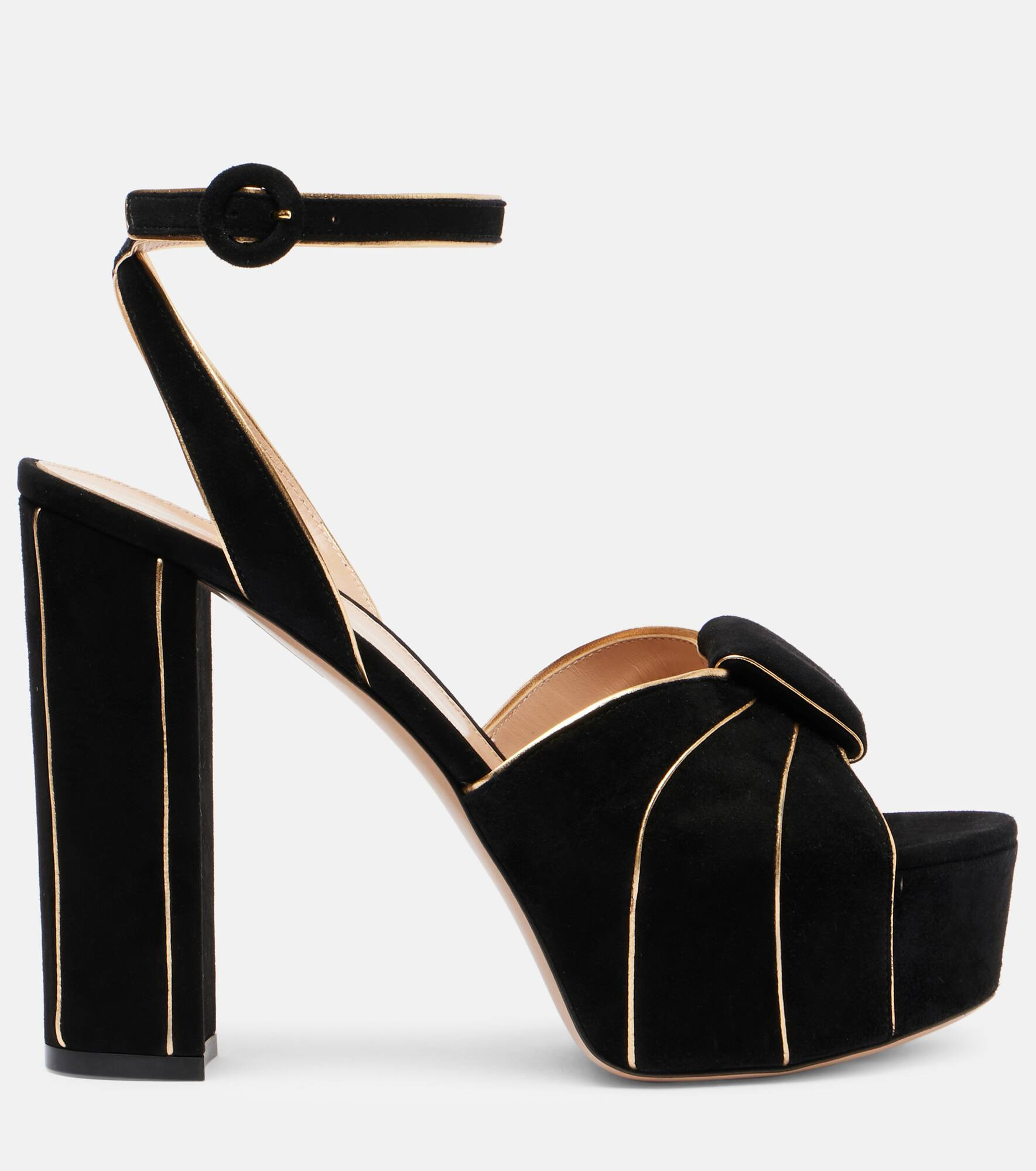 125 suede platform sandals - 4