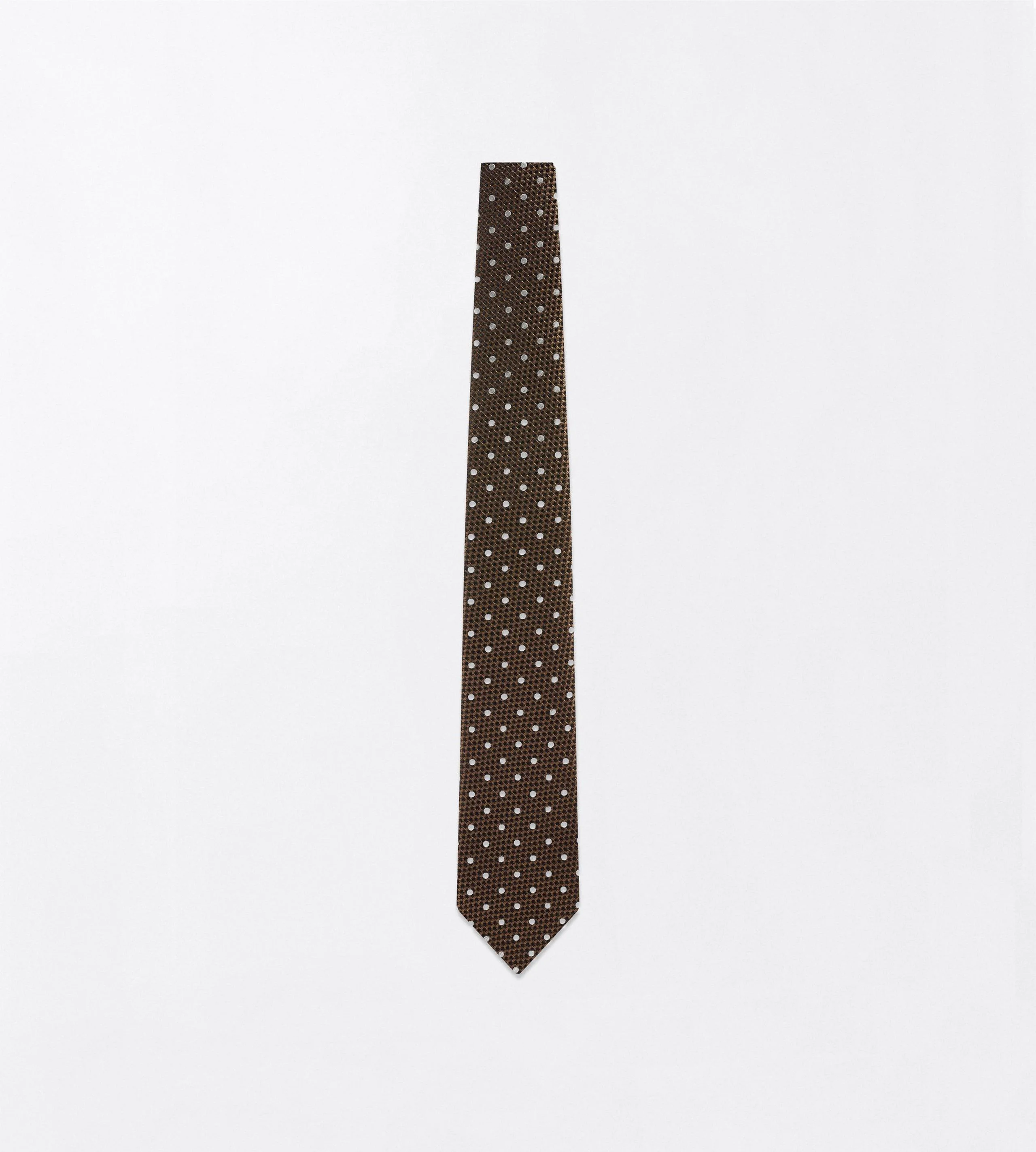 POLKA DOT JACQUARD TIE - 1