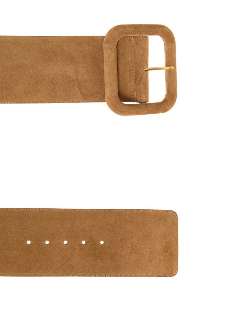 square-buckle leather belt 3