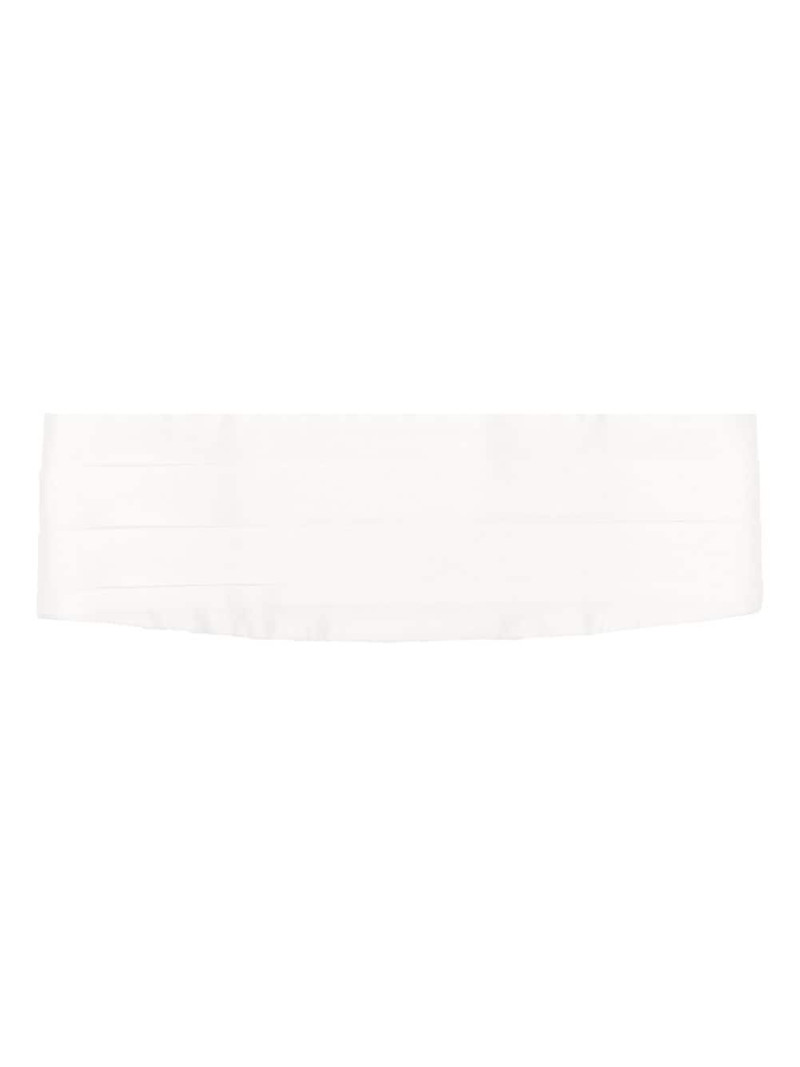 pleated satin belt 1