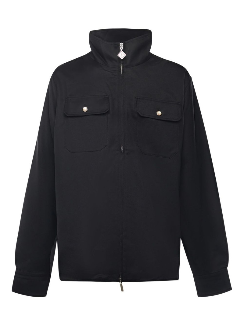 pocket zip-up shirt jacket 1