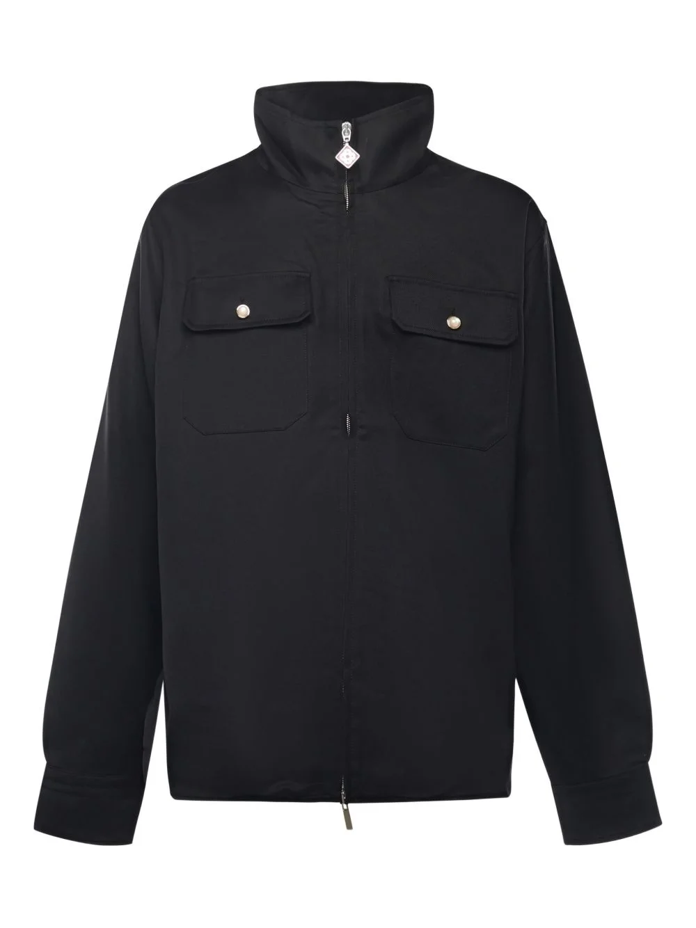 pocket zip-up shirt jacket - 1