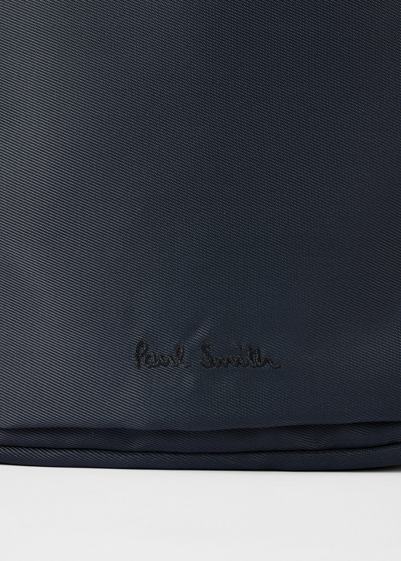 Navy Blue 'Artist Stripe' Large Flight Bag 6