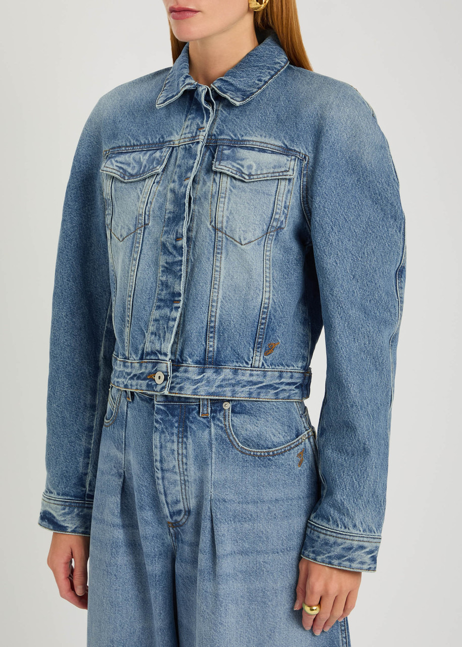 Jacquemus Le Ovalo De-nîmes Panelled Denim Jacket - 2