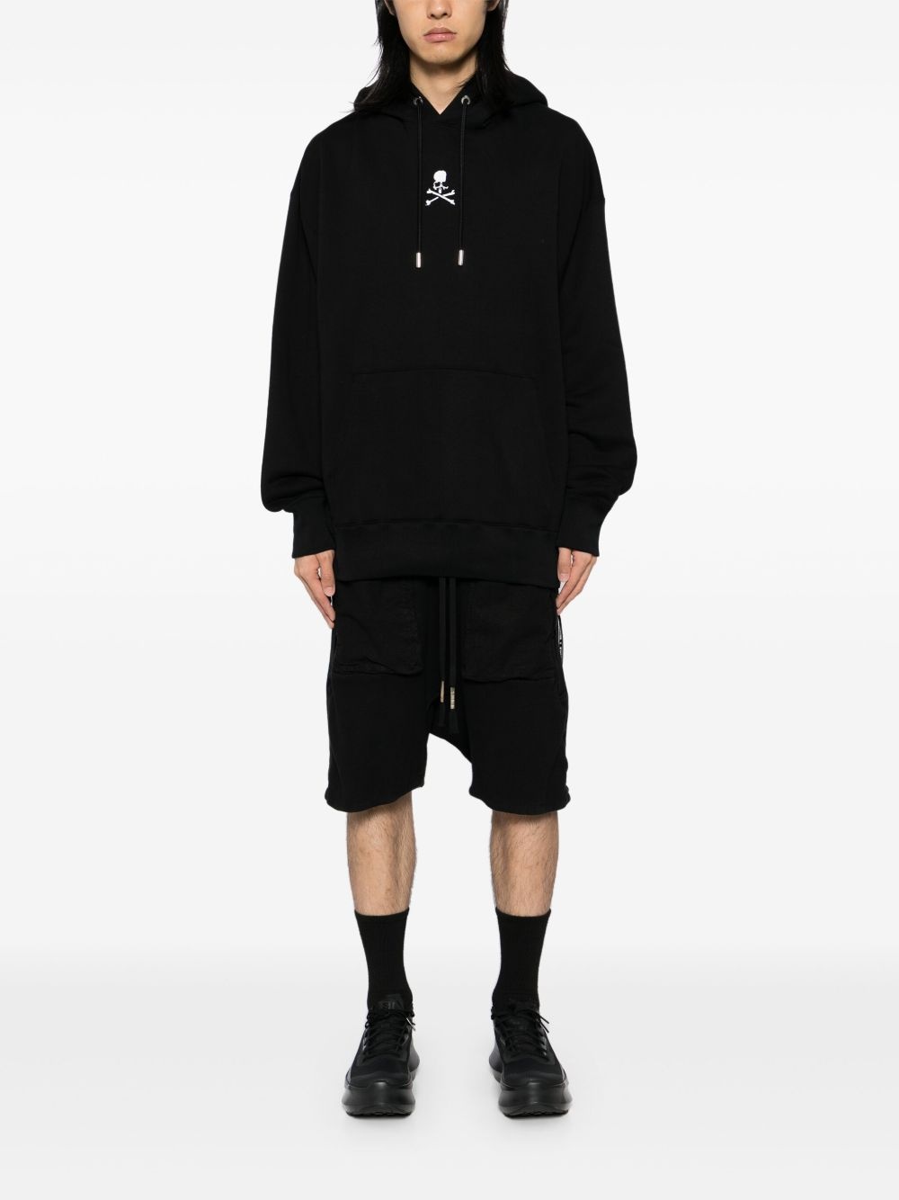 embroidered logo  hoodie - 2