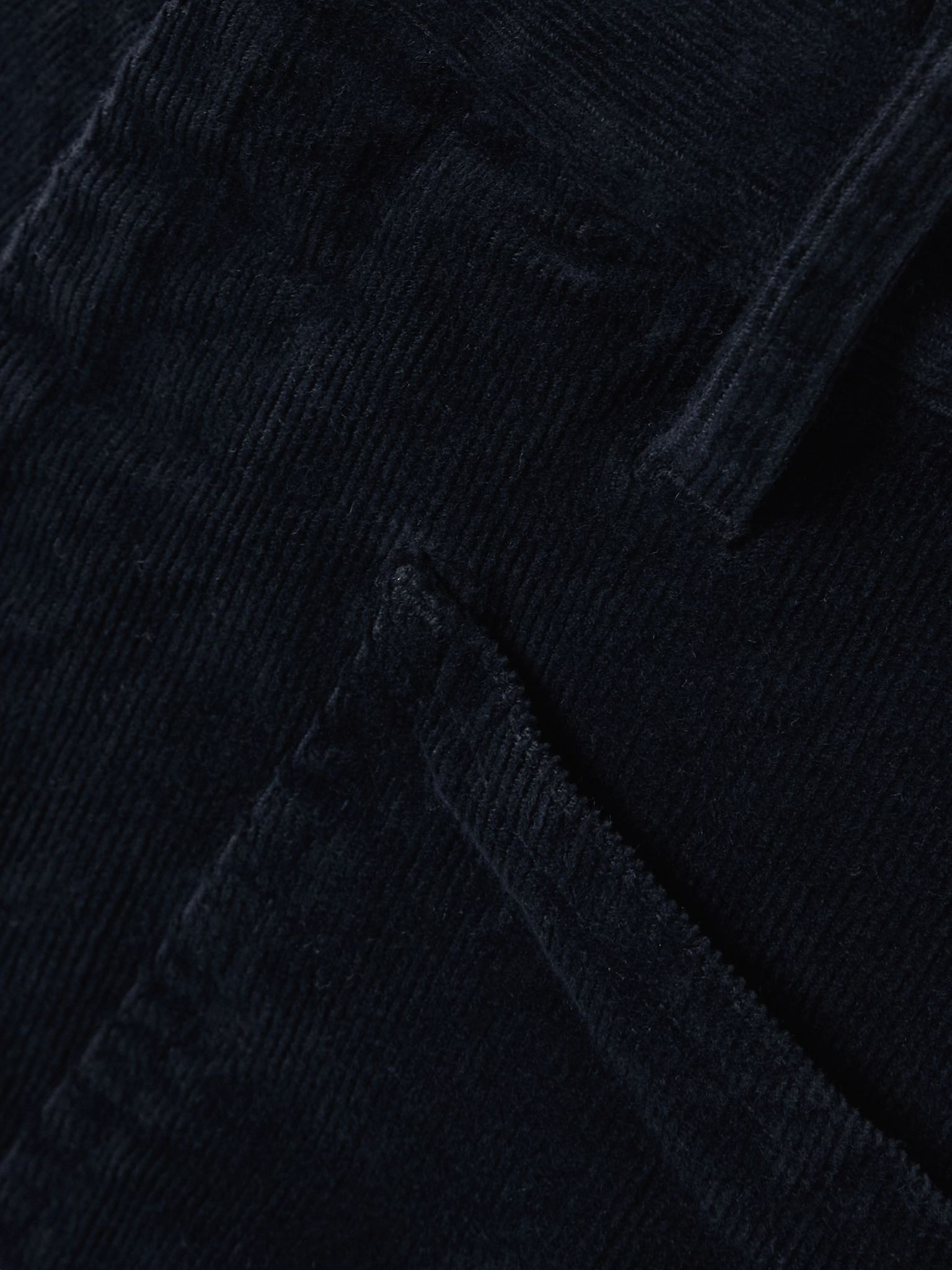 Shon cotton-blend corduroy tapered pants Navy - 5
