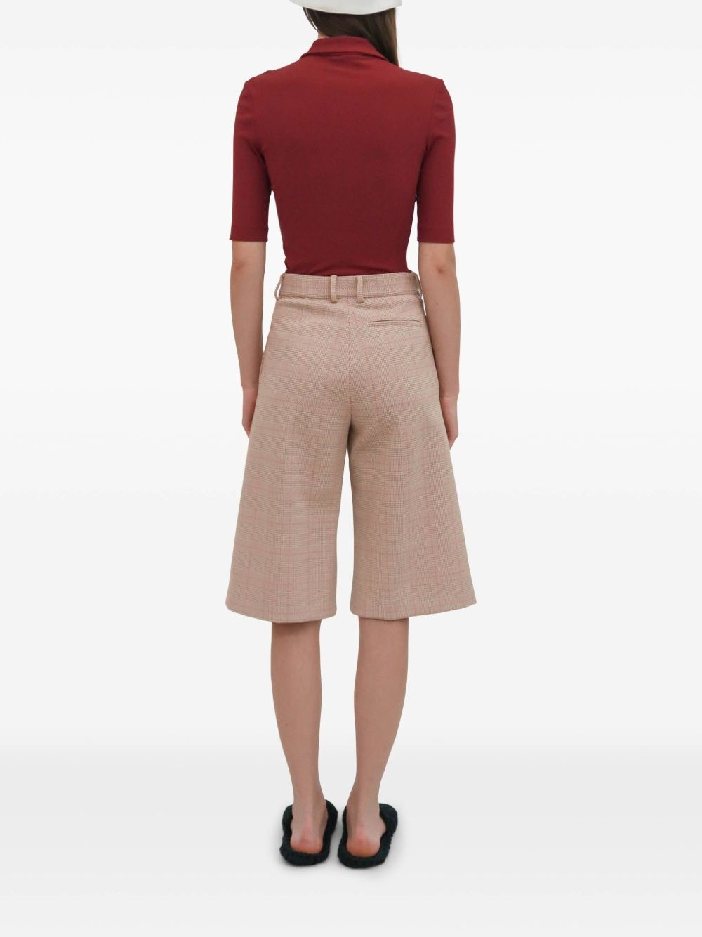wide-leg bermuda shorts - 6