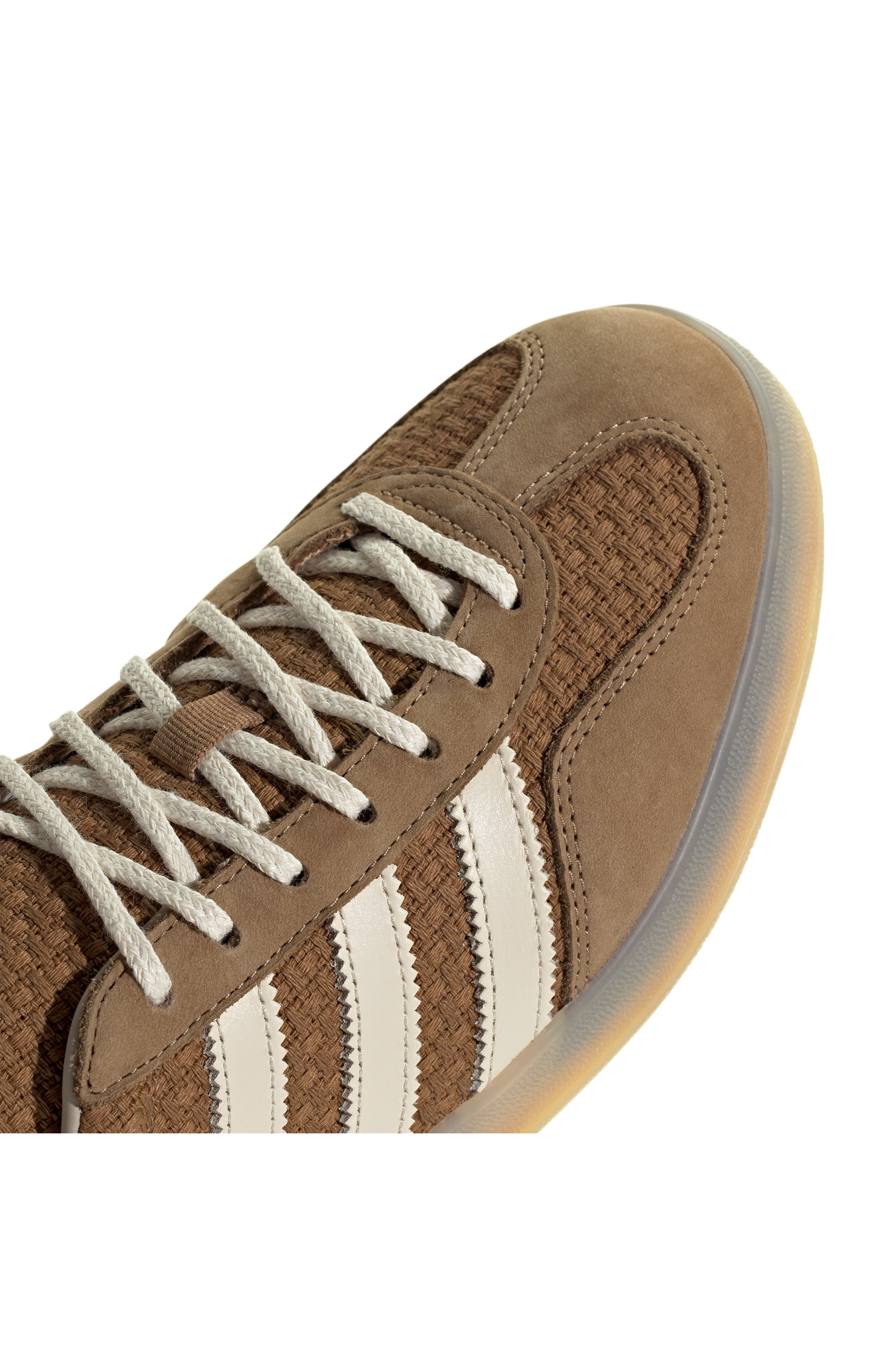 adidas Gazelle Indoor Sneaker in Brown Desert/White/Beige at Nordstrom - 7