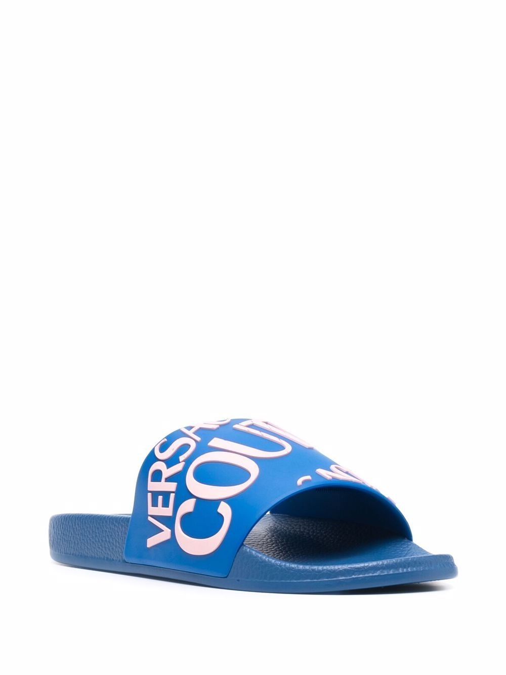 logo-print open-toe slides - 2