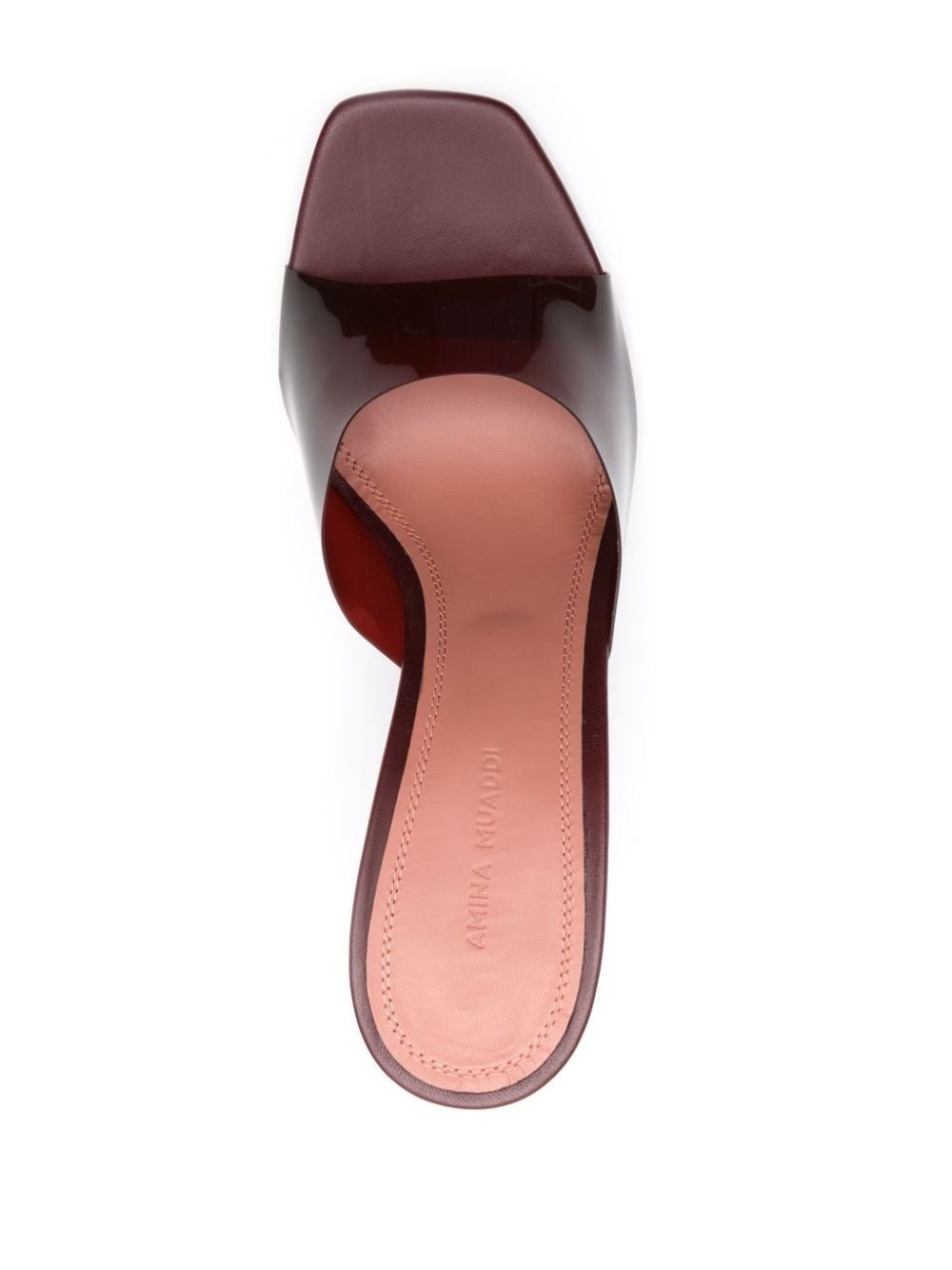 Lupita Glass 95mm wedge mules - 4