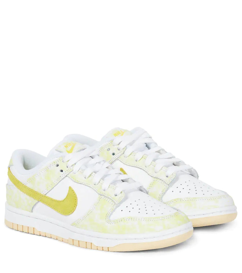 Dunk suede and leather sneakers - 1