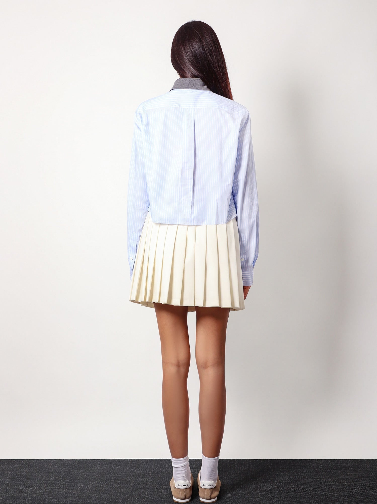 Plissé Wool And Mohair Skirt - 3