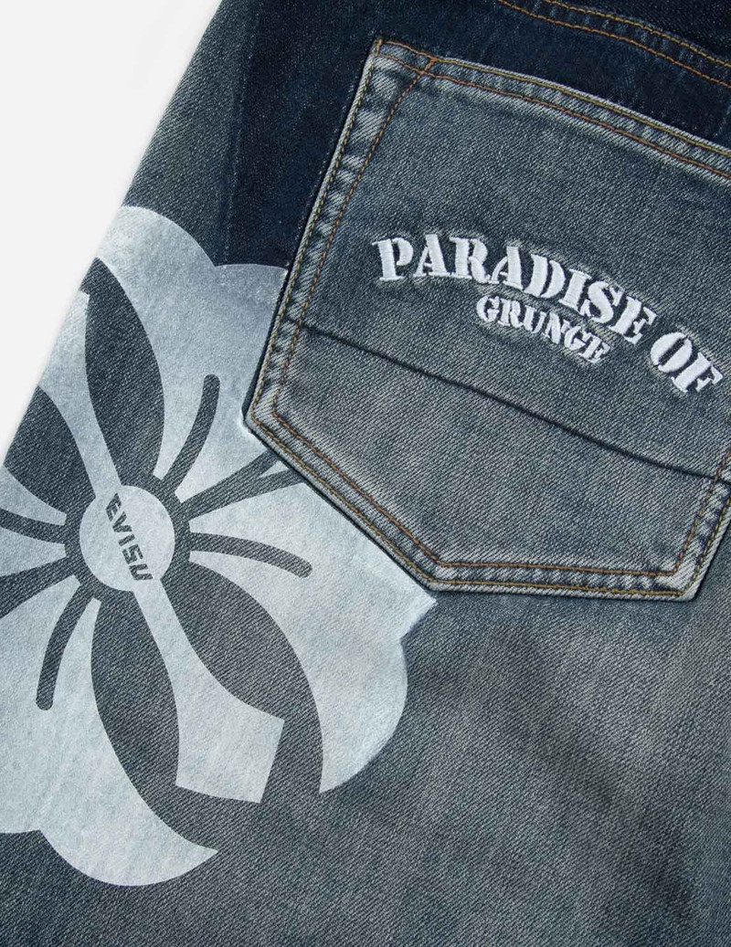 KAMON PRINT CARROT FIT DENIM JEANS #2017 7