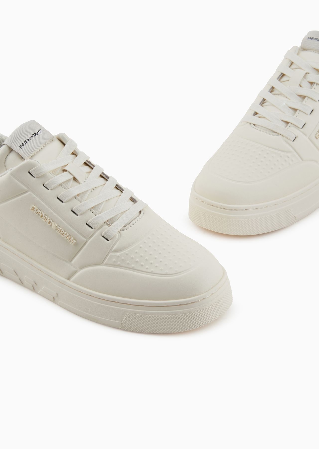 Leather sneakers with thermoformed details - 5
