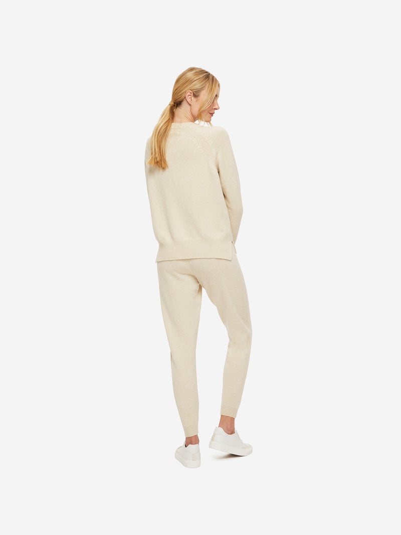 Women's Track Pants Daphne Cashmere Cream - 4