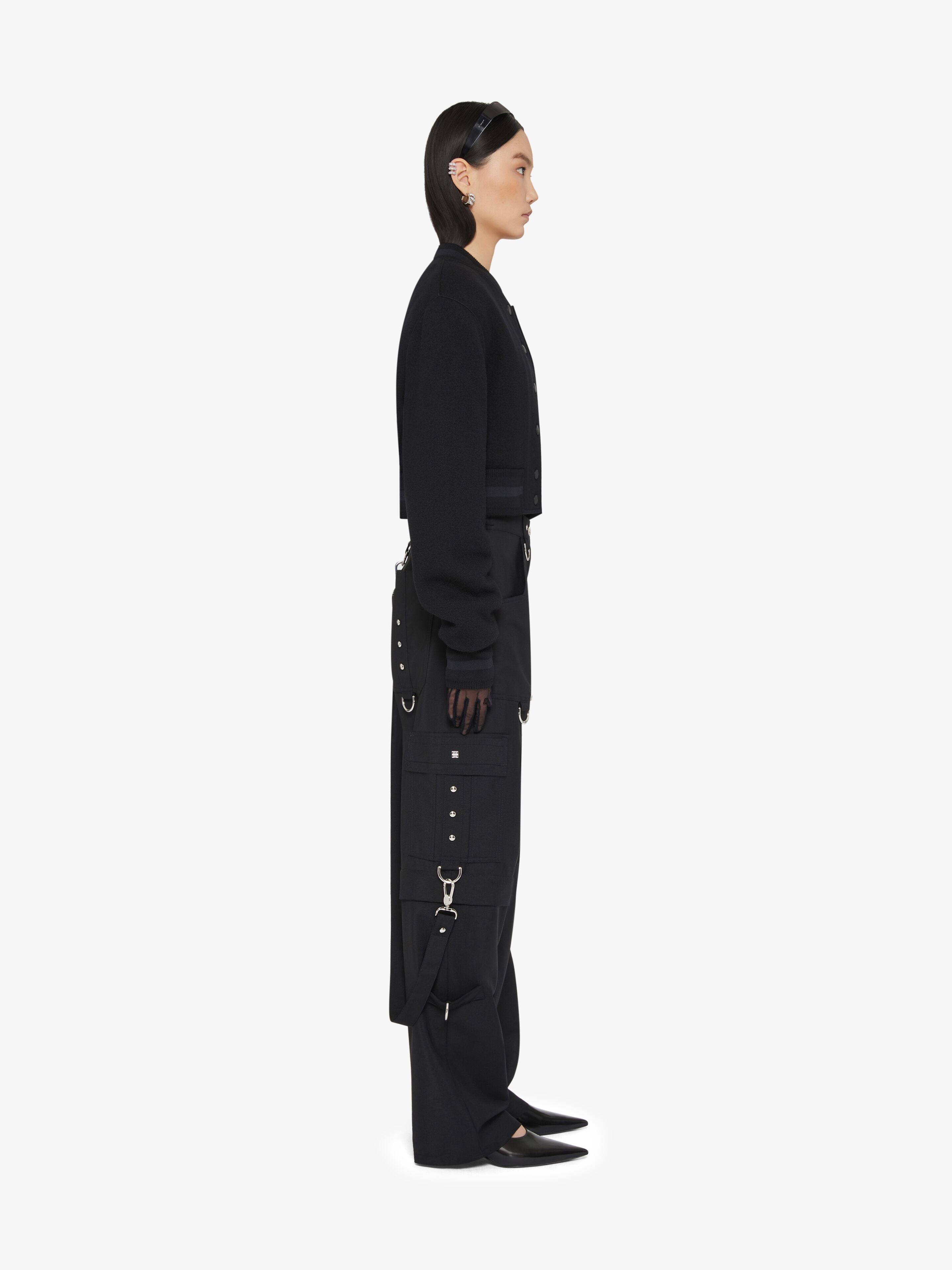 TWO IN ONE DETACHABLE PANTS IN WOOL AND MOHAIR - 3