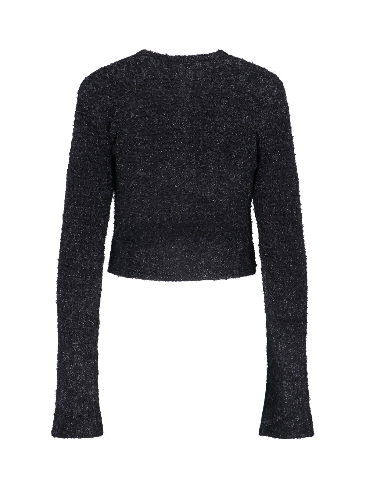 BUTTON CROP CARDIGAN - 2