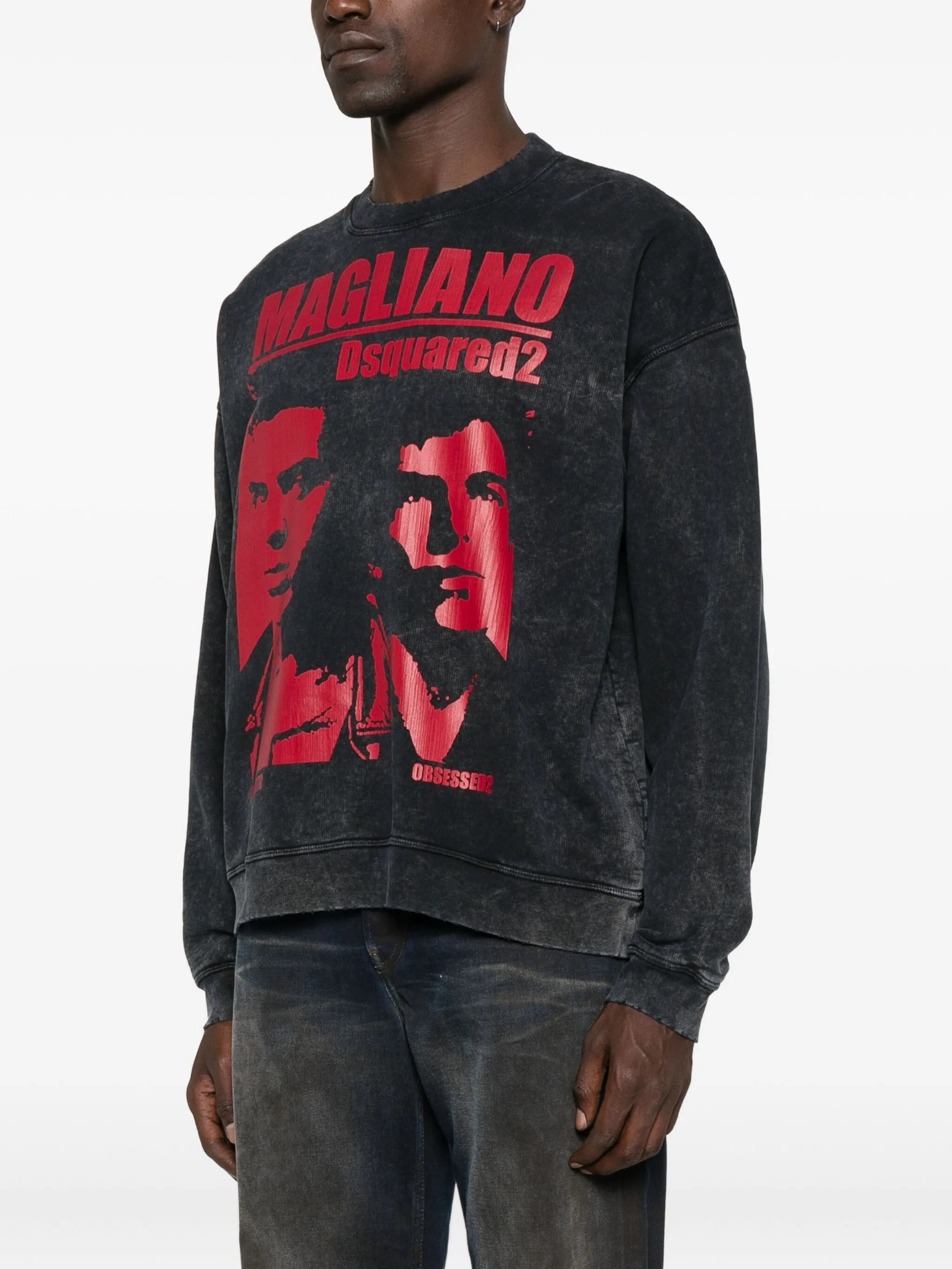 Dsquared2 Graphic-print Cotton Sweatshirt - 4