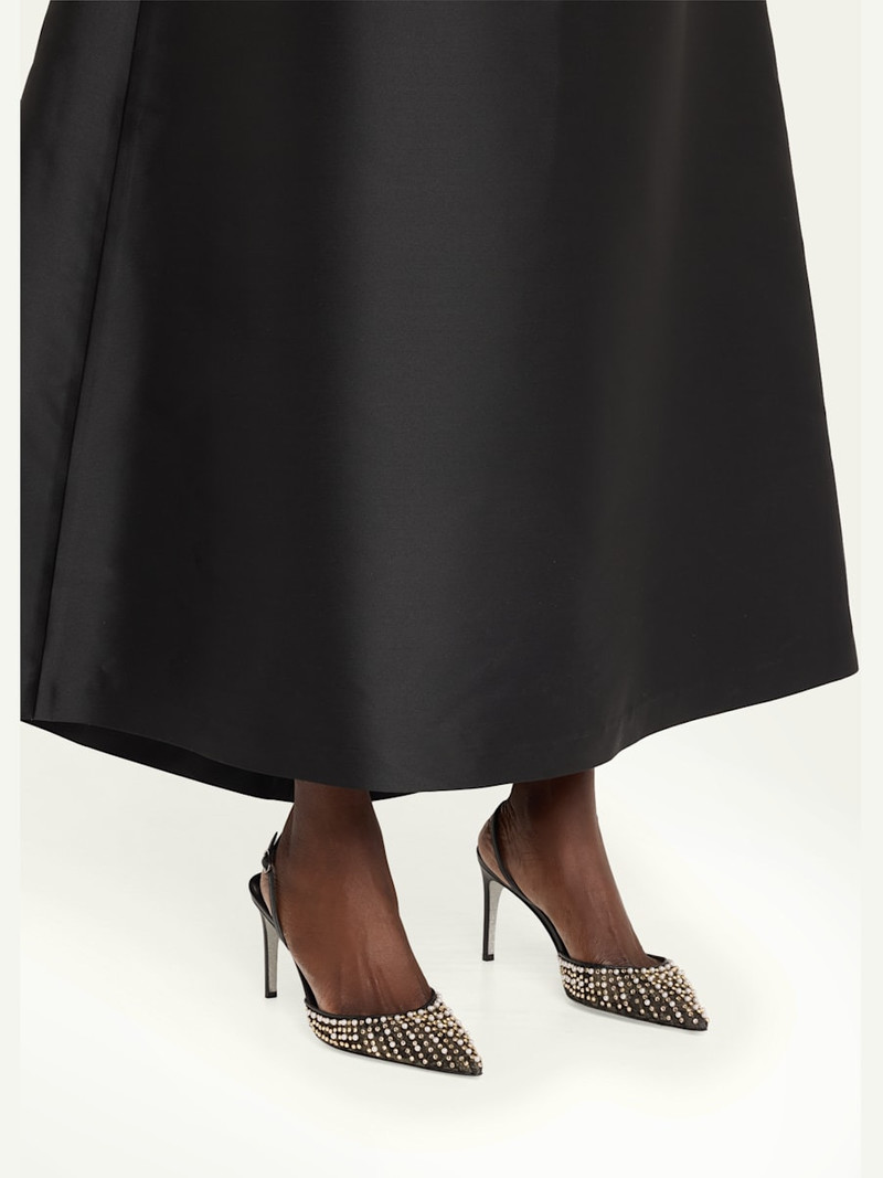 RENE CAOVILLA Pearly Stud Lace Slingback Pumps outlook