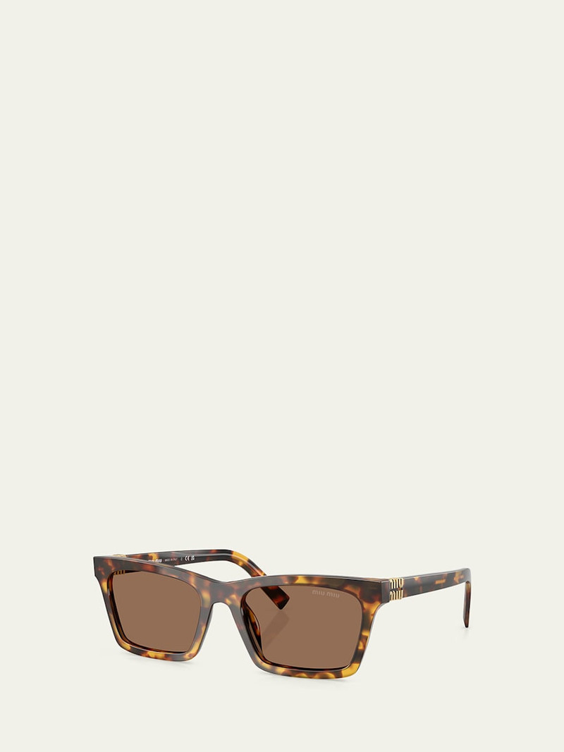 Miu Miu MUA05S Rectangular Acetate Sunglasses outlook