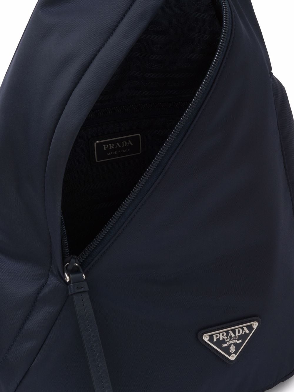 Re-Nylon logo-plaque backpack - 5