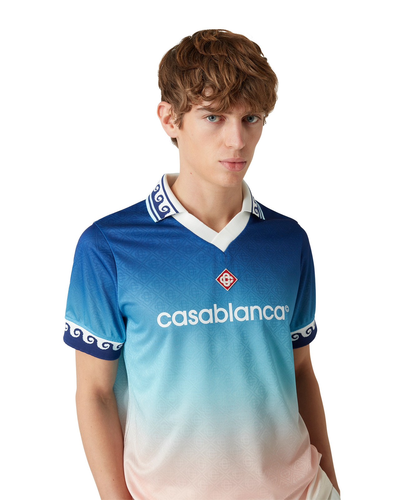 Jacquard Gradient Football Shirt | Casablanca Paris - 5