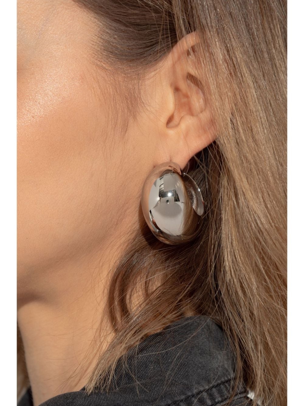 chunky hoop earrings - 2