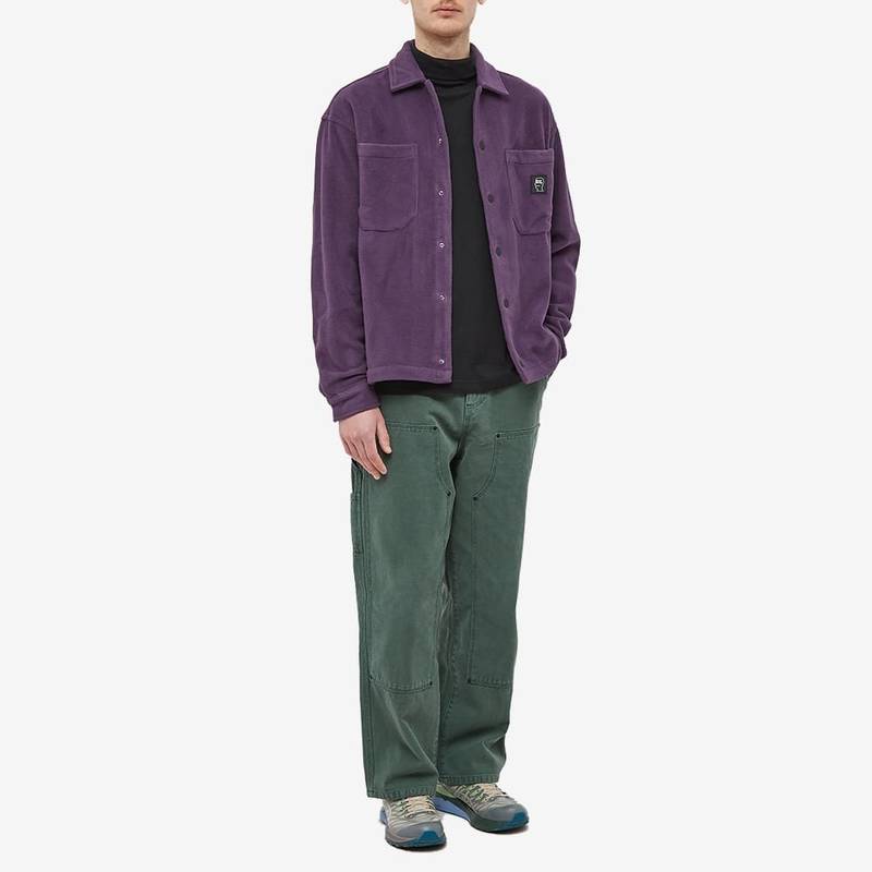 BRAIN DEAD Brain Dead Polar Fleece Climber Overshirt outlook