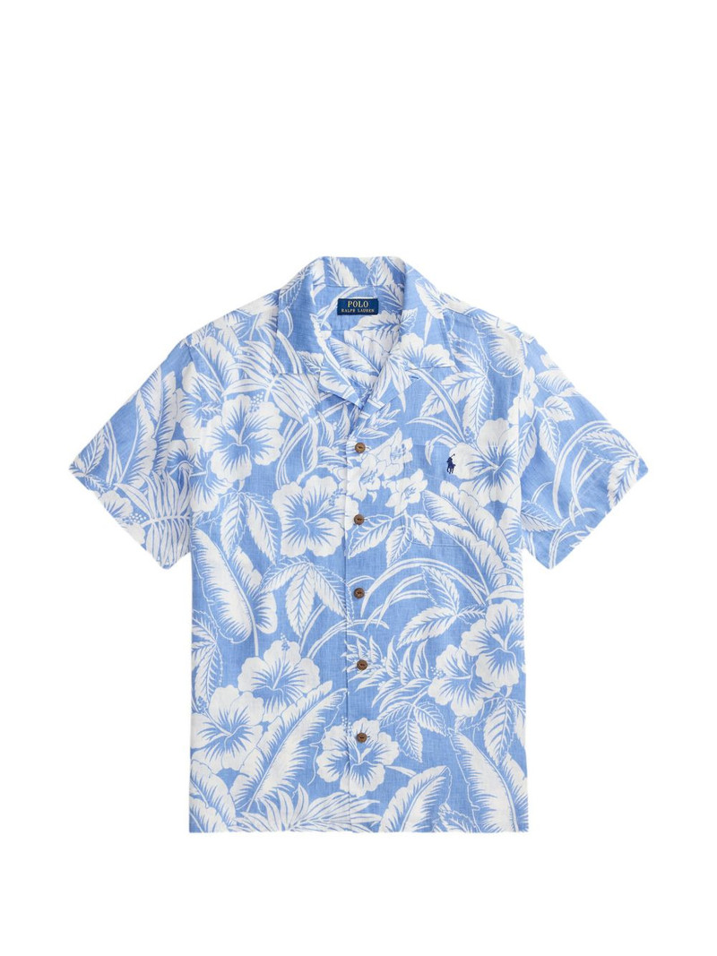 floral-print pocket shirt 1