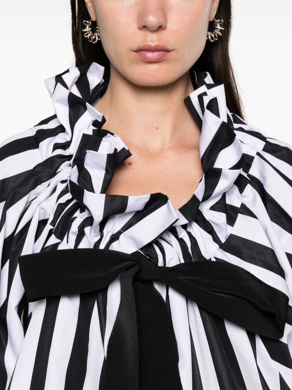 Iconic Volume striped blouse - 5