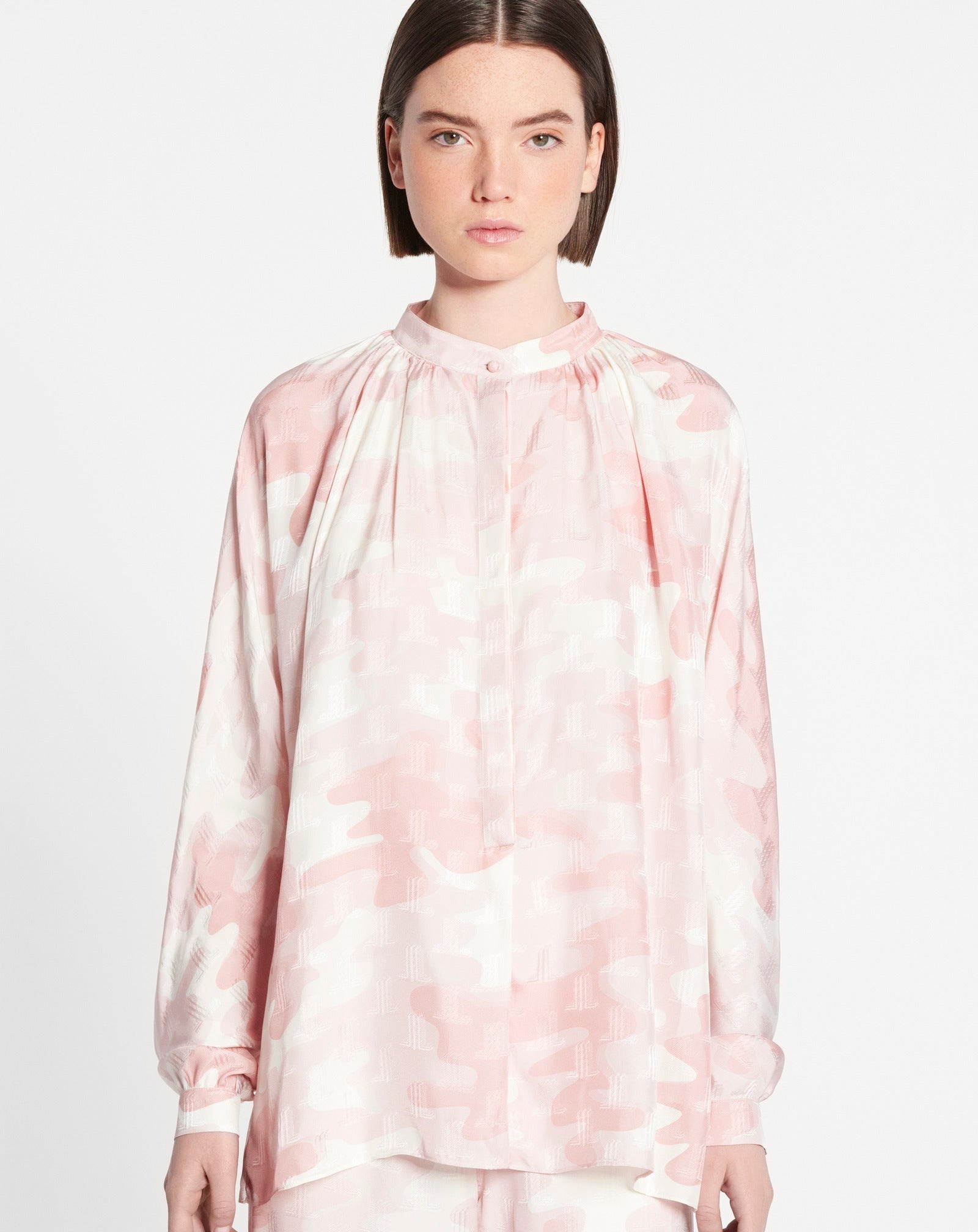 LONG-SLEEVE PRINTED BLOUSE - 3