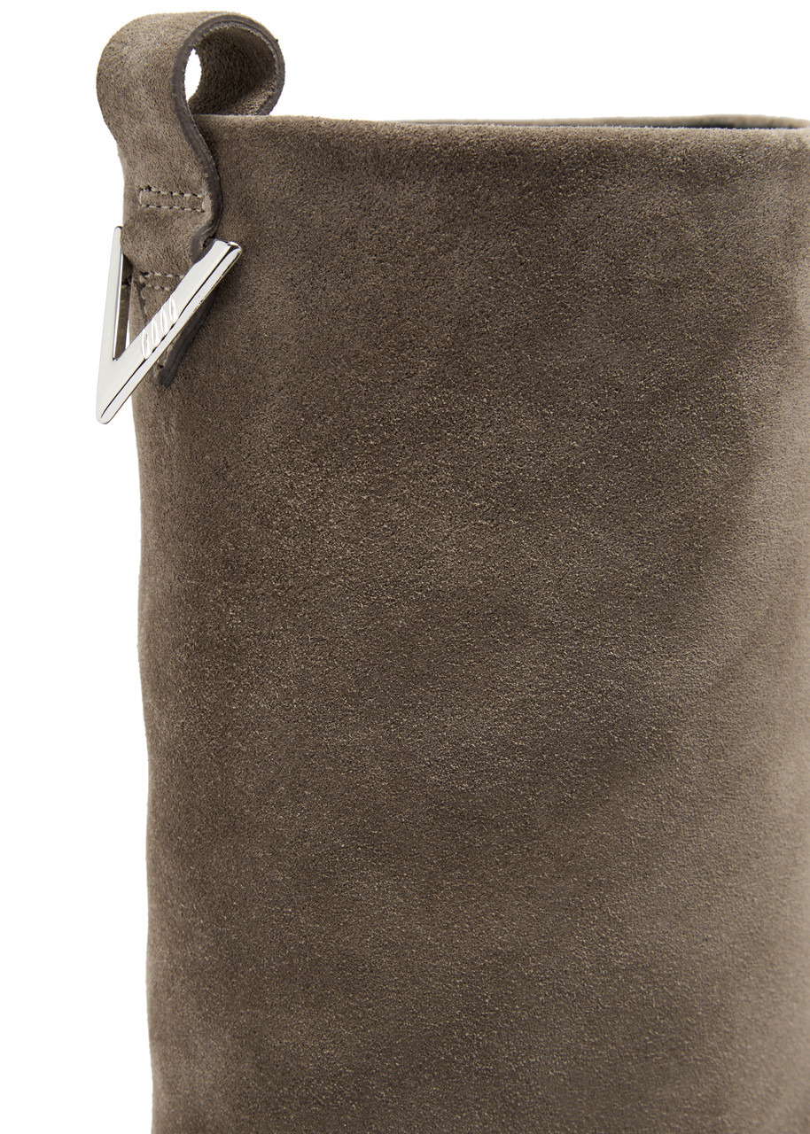 The Attico Robin Layered Suede Combat Boots - 4