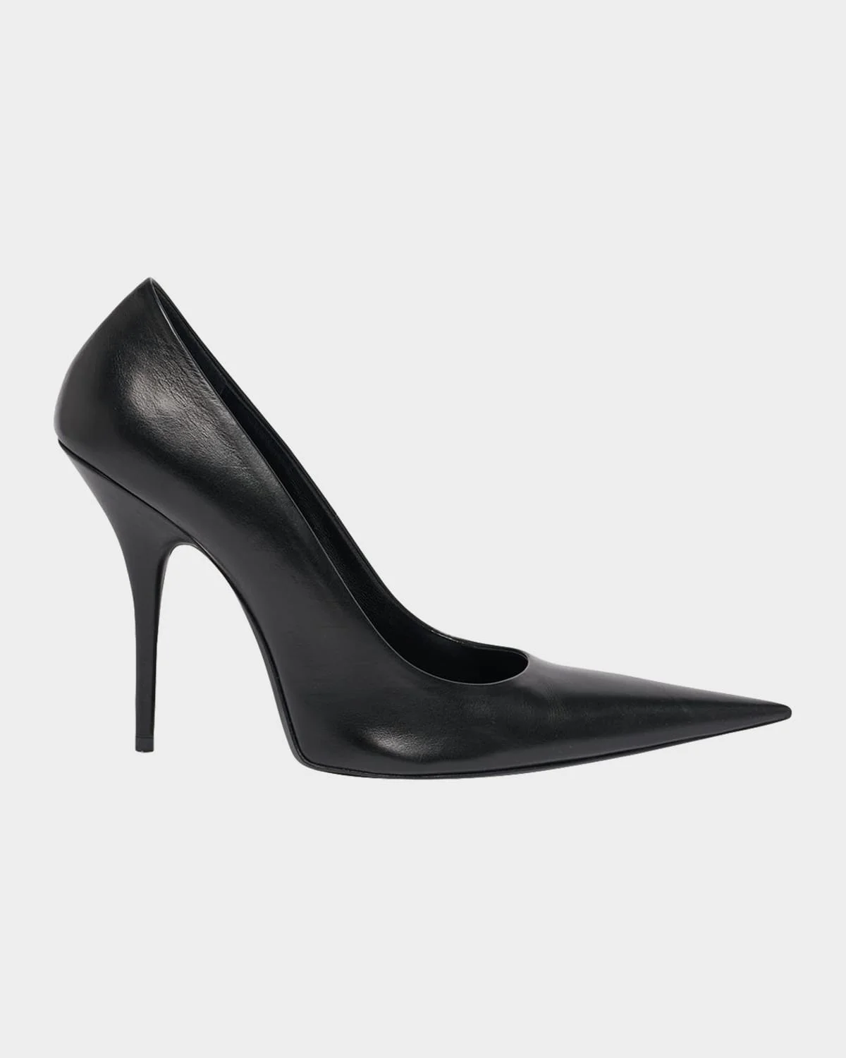 90mm Avenue Leather Pointed-Toe Pumps - 1