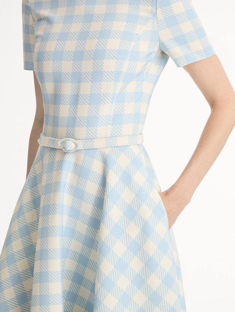 GINGHAM WOOL-BLEND DRESS 5