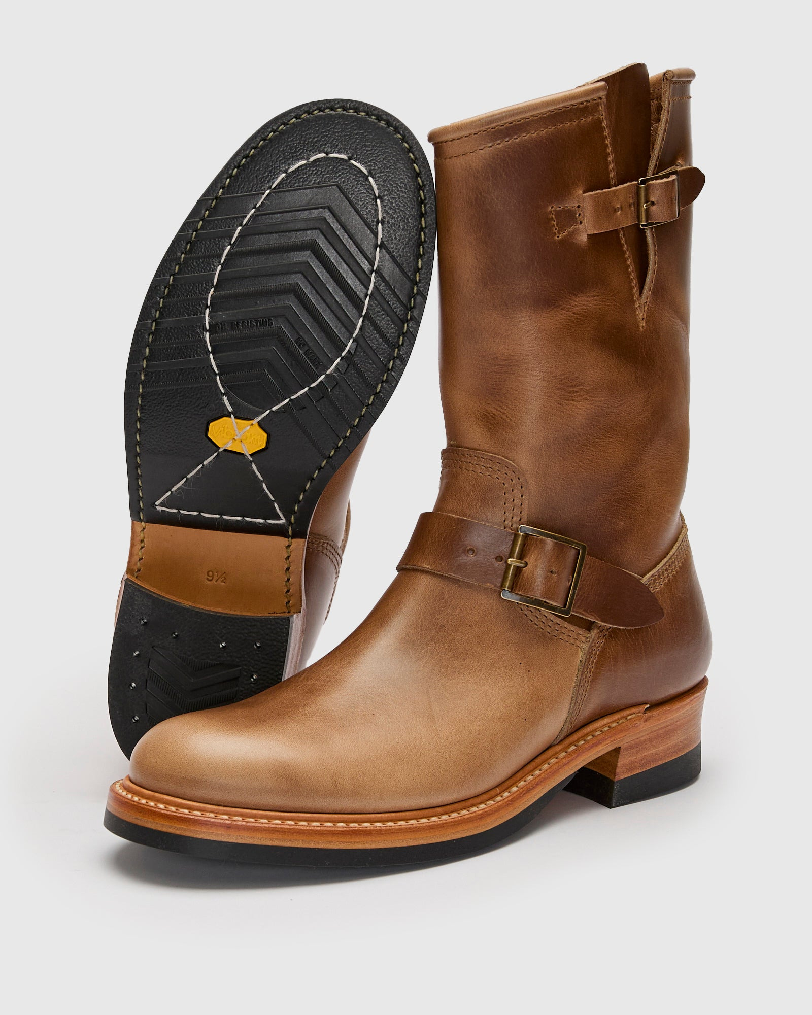 Wabash Engineer Boot in Horween Chromexcel Natural - 2