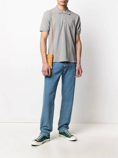 Maison Kitsuné cotton embroidered  polo shirt outlook