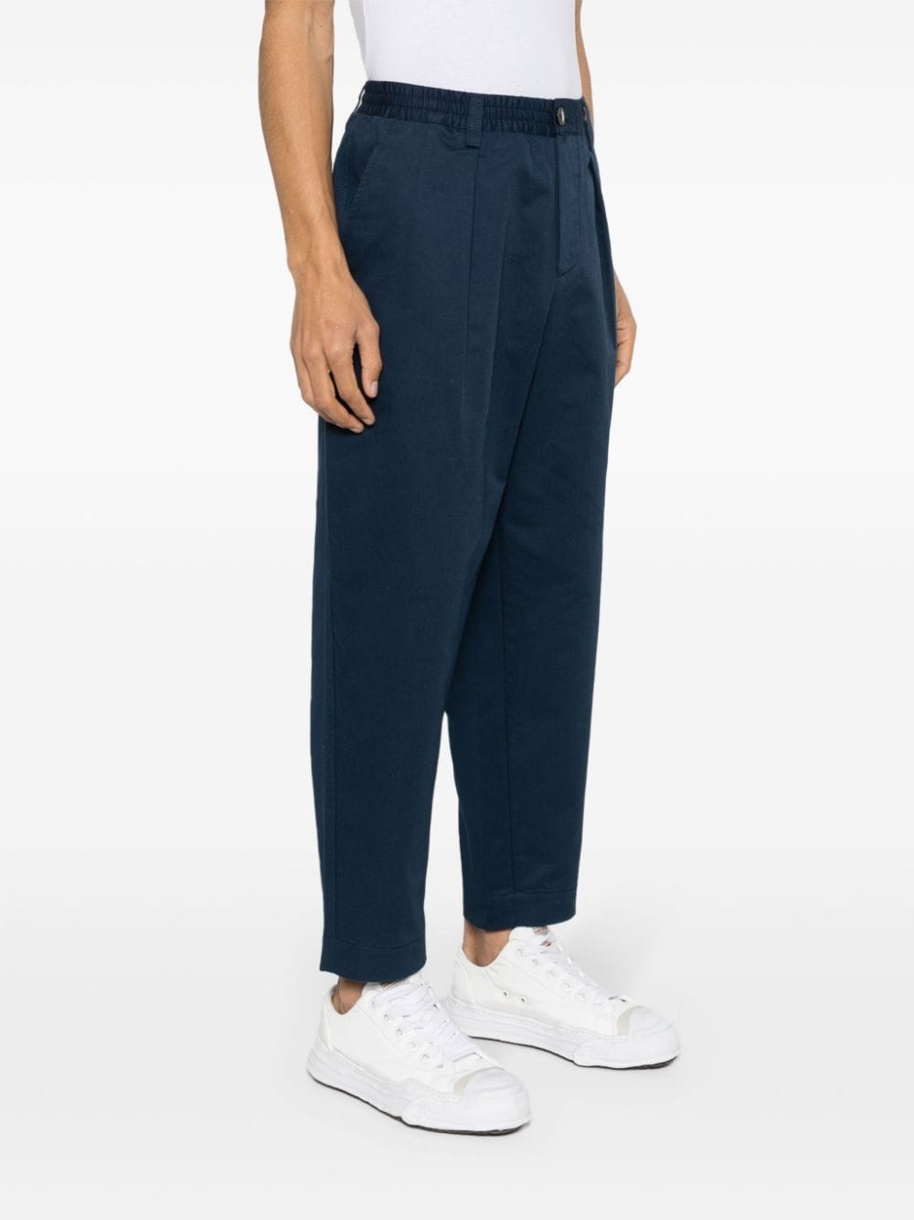 gabardine tapered trousers - 3