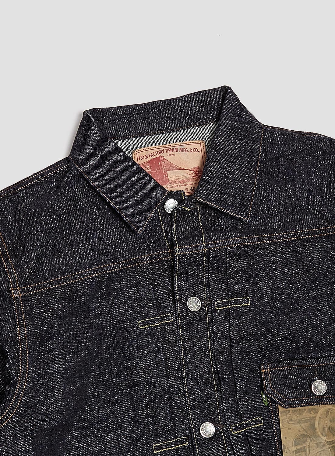FOB Factory G3 Denim 1st Jacket Indigo - 2