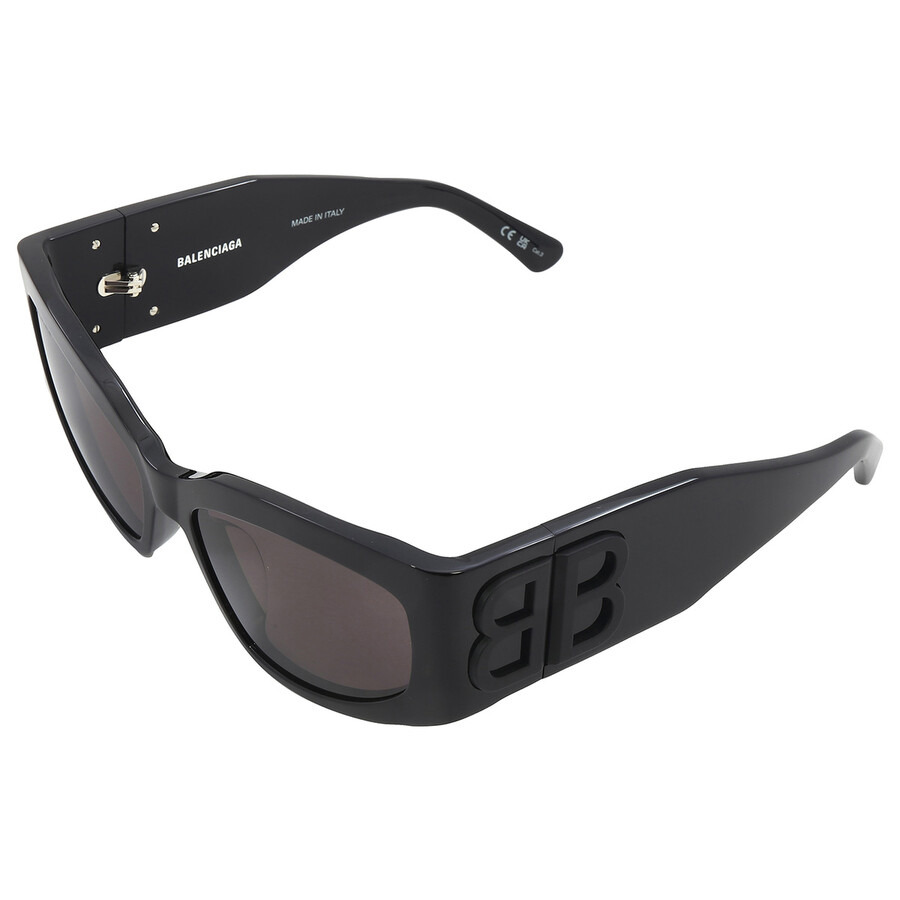 Balenciaga Grey Rectangular Ladies Sunglasses BB0321S 001 57 - 5
