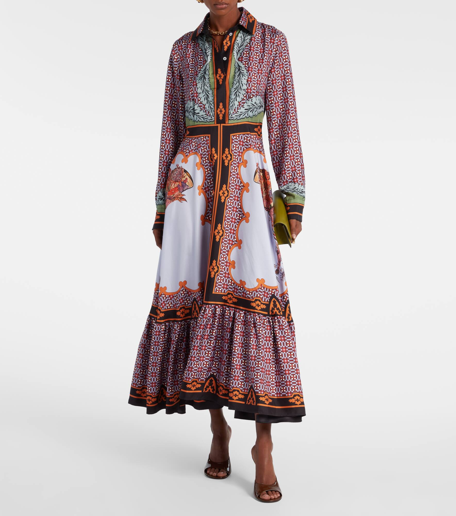 San Pietro printed silk maxi dress - 2