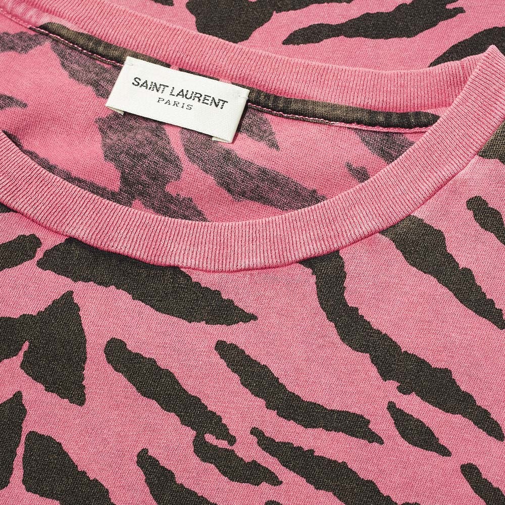 Saint Laurent Zebra Print Tee - 2