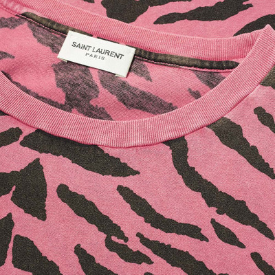 SAINT LAURENT Saint Laurent Zebra Print Tee outlook